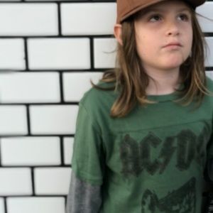 Junk Food youth Ac/dc layered tee Size 14 kid acdc